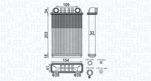 Opel Kachelradiateur, interieurverwarming