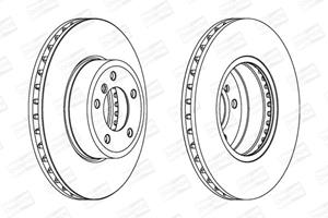 Champion Bremsscheibe Vorderachse  562397CH-1