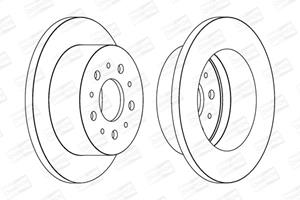 Champion Bremsscheibe Hinterachse  562526CH