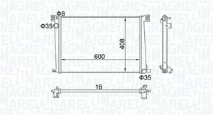 Magneti Marelli Kühler, Motorkühlung  350213168600