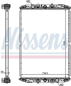 Nissens Kühler, Motorkühlung  67219