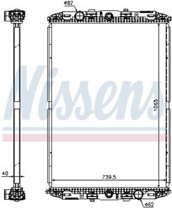 Nissens Kühler, Motorkühlung  67219