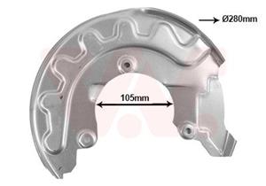 vanwezel Spritzblech, Bremsscheibe Vorderachse links Van Wezel 5814371