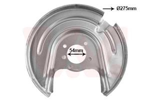 vanwezel Spritzblech, Bremsscheibe Hinterachse links Van Wezel 7624373