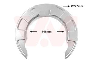 vanwezel Spritzblech, Bremsscheibe Hinterachse Van Wezel 8251373