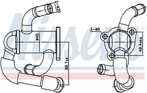 Alfa Romeo Koeler, uitlaatterugvoering