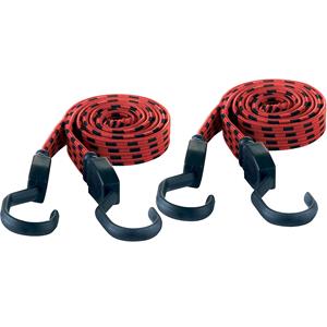 KRANE rubberen spanband, zwart/rood, VE = 2 stuks, lengte 1200 mm