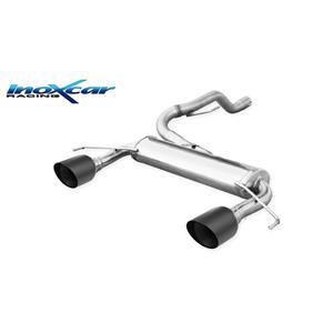 Opel 100% RVS Dubbele Sportuitlaat passend voor  Corsa E OPC 1.6i Turbo 207pk 2015- Ã 54,5 1x100mm