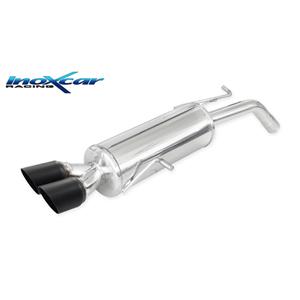 Peugeot 100% RVS Sportuitlaat passend voor  207 1.6 16V GTI 175pk 2007- Ã 55 2x80mm Ceramic Black