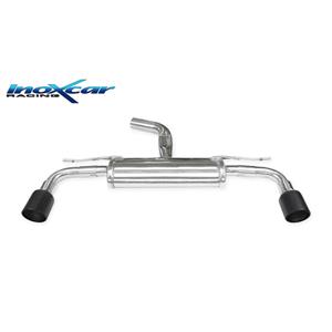 Volkswagen 100% RVS Dubbele sportuitlaat passend voor  Golf VII 2.0 GTI 230pk 2013- 1x100mm X-Race Bl