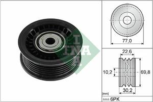 Dacia Geleide rol/omdraairol, Poly V-riem