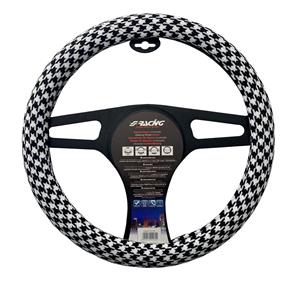 Simoni Racing Stuurwielhoes Pied de Poule - 37-39cm - Textiel