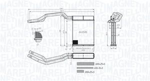 magnetimarelli MAGNETI MARELLI Wärmetauscher FORD 350218453000 3M5H18B539DA,1253190,1301839 Plattenwärmetauscher,Heizungskühler,Wärmetauscher, Innenraumheizung