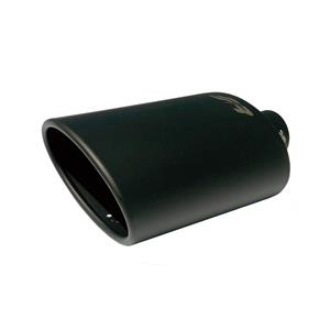 Simoni Racing Uitlaatsierstuk Ovaal/Schuin - Zwart - 150x100xL255mm - Montage ->37-54mm