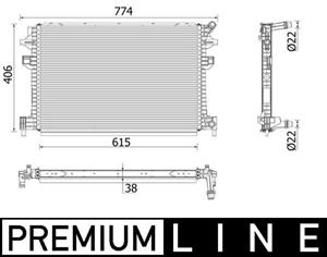 Audi Lage temperatuurkoeler, intercooler