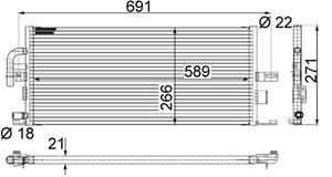 Mercedes-Benz Lage temperatuurkoeler, intercooler