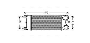 Citroen Intercooler, inlaatluchtkoeler