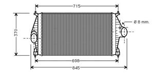 Peugeot Intercooler, inlaatluchtkoeler