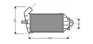 Opel Intercooler, inlaatluchtkoeler