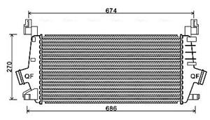 Opel Intercooler, inlaatluchtkoeler