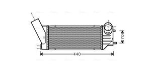 Citroen Intercooler, inlaatluchtkoeler