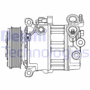 Delphi A/C compressor  CS20512