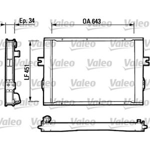 Valeo Motor radiator  VAL816649