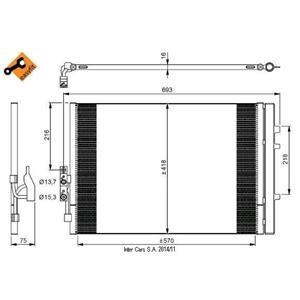 Nrf A/C condensor   350035