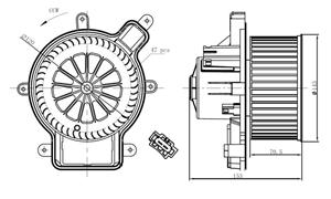 Citroen Kachelventilator 34270 NRF