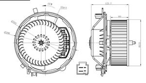 Audi Kachelventilator 34283 NRF