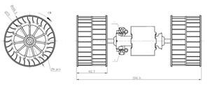 Bmw Kachelventilator 34284 NRF