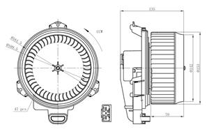 Toyota Kachelventilator 34296 NRF