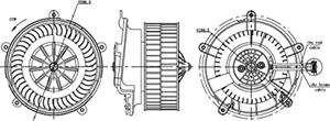 Bmw Kachelventilator AB 17 000S Mahle