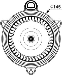 Ford Kachelventilator AB 268 000P Mahle