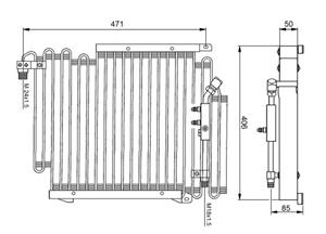 Audi Condensor, airconditioning