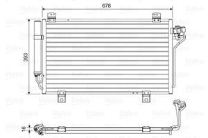 Mazda Condensor, airconditioning