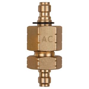 KSTOOLS - Doppel-Adapterstück M14x1,25 Innen- und Außengewinde und 1/4" Schlauchanschluss