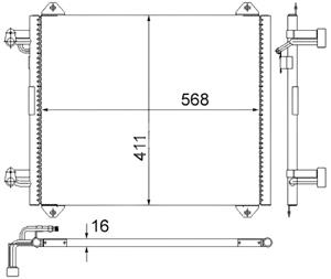 Audi Condensor, airconditioning