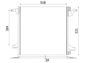 Mercedes-Benz Condensor, airconditioning