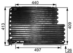 Fiat Condensor, airconditioning