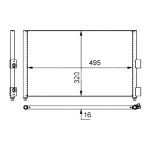Fiat Condensor, airconditioning
