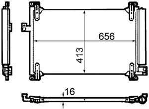 Fiat Condensor, airconditioning