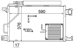 Mercedes-Benz Condensor, airconditioning