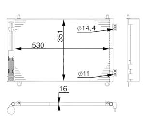 Peugeot Condensor, airconditioning