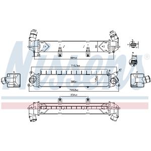 Nissens Intercooler, inlaatluchtkoeler  961241