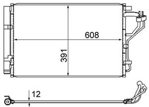 Hyundai Condensor, airconditioning