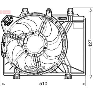 Denso Koelventilatorwiel  DER09312