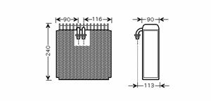 Toyota AIRCO VERDAMPER Benzine