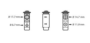 Expansionsventil, Klimaanlage Van Wezel 01001024