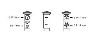 Expansionsventil, Klimaanlage Van Wezel 06001362